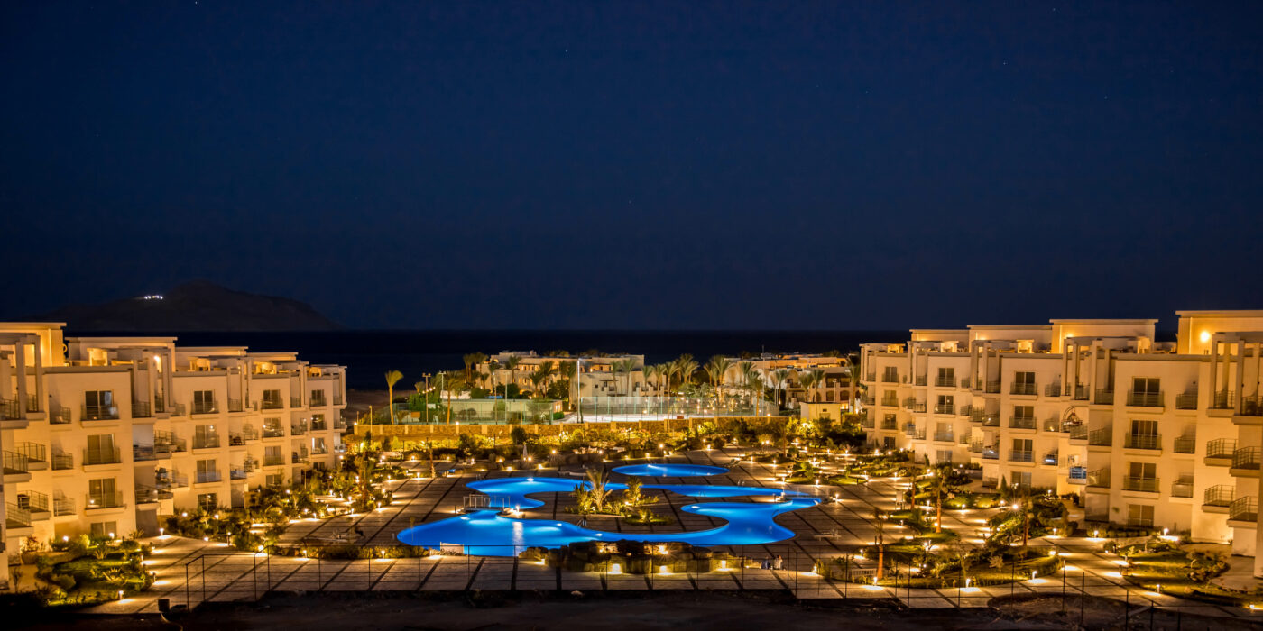 evening Landscape View of Resort